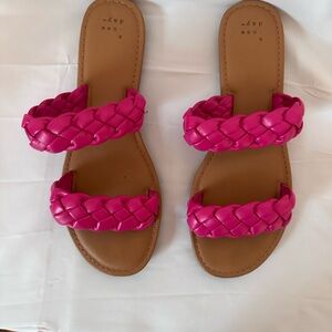 A New Day Lucy Slide Sandals Pink Size 7.5